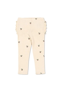 Konges Slojd Ruffled Patterned Knitted Trousers