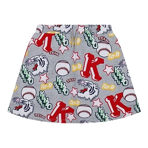 Kenzo Kids Varsity Tiger-Printed Straight Hem Skirt