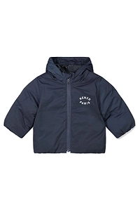 Kenzo Kids Zip-Up Hooded Puffer Jacket