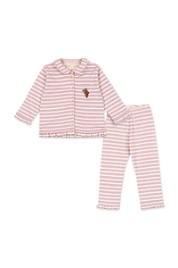 Konges Slojd Ruffled Striped Pyjamas