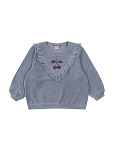 Konges Slojd Ruffled Cherry Sweater
