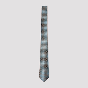 Kiton Geometric Pattern Silk Tie