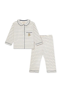Konges Slojd Striped Two-Piece Pyjamas