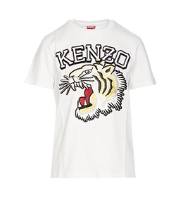 Kenzo Logo Embroidered Crewneck T-Shirt
