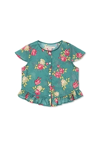 Konges Slojd Viola Floral Peplum Top