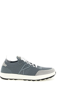 Kiton Logo Embossed Low-Top Sneakers