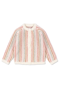 Konges Slojd Textured Striped Cardigan