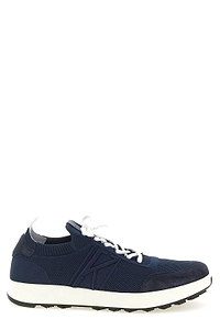 Kiton Logo Embroidered Low-Top Sneakers