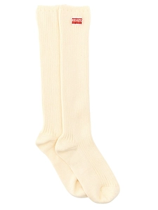 Kenzo Logo-Patch Ribbed-Knit Ankle Socks