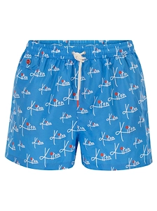 Kiton Logo-Print Swim Shorts