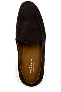 Kiton Logo Printed Loafers