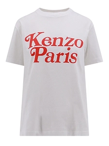 Kenzo Logo Printed Crewneck T-Shirt
