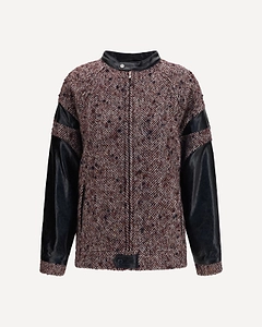 Herringbone Panelled Jacket