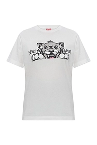 Kenzo Logo Printed Crewneck T-Shirt