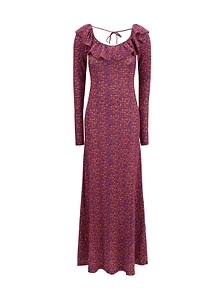 Kristina Ti Floral Jersey Maxi Dress