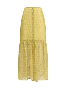 Kristina Ti Leonine Amnesia Ruffled Long Skirt