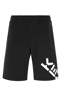 Kenzo Logo Printed Mid-Rise Bermuda Shorts