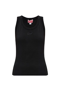 Kenzo Logo Ribbed Tank Top