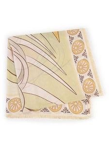 La Doublej Graphic Border Scarf