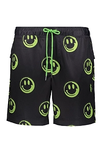 Ksubi Smiley Print Technical Shorts