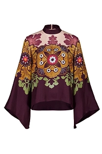 La Doublej Make An Exit Floral Blouse