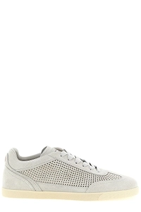 Kiton Perforated Suede Low-Top Sneakers