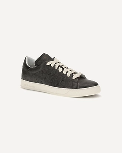 Kiton Pebbled Leather Low-Top Sneakers