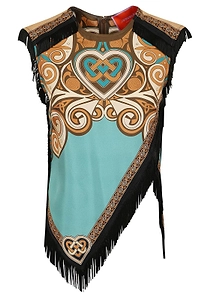 La Doublej Printed Scarf Top