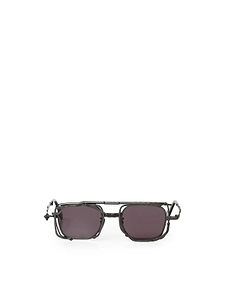 Sculpted Square-Frame Sunglasses