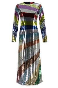 Supremes Swing Paillette Midi Dress