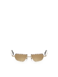 Kuboraum Textured Rectangular Sunglasses