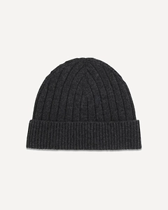 Kiton Ribbed Logo Beanie Hat