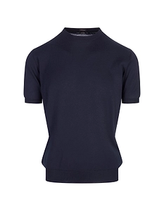 Kiton Short-Sleeved Crewneck Knitted T-Shirt