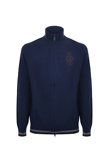 La Martina High Collar Full-Zip Sweater