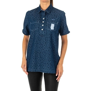 La Martina Lapel Collar Top