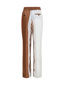 Kiton Striped Drawstring Wide-Leg Pants