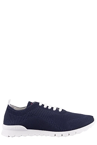 Kiton Stretch-Knitted Lace-Up Sneakers
