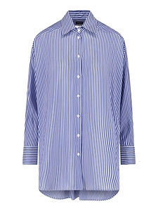 Kiton Striped Longline Shirt