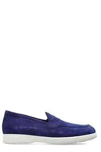 Kiton Suede Penny Loafers