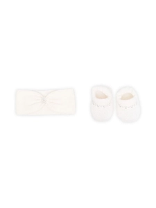 La Perla Kids Booties And Headband Gift Box