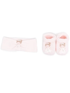 La Perla Kids Booties And Headband Gift Box