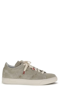 Kiton Topstitch Lace-Up Sneakers