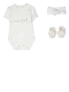 La Perla Kids Embellished Romper Set