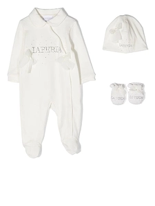 La Perla Kids Embellished Romper Set