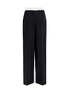 Kiton Wide-Leg Silk Pants