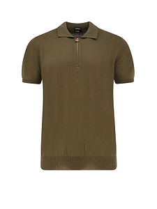 Kiton Zip Collar Polo Shirt