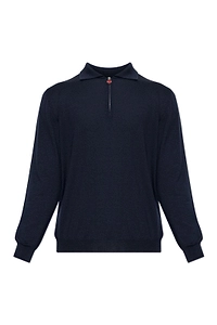 Kiton Zip Neck Knitted Sweater