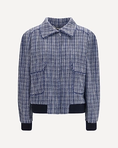 Kiton Zip-Up Tweed Jacket