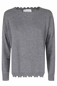 Kujten Mela Ruffled Hem Knitted Sweater
