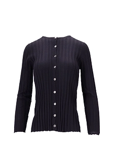 La Rose Long-Sleeved Crewneck Cardigan